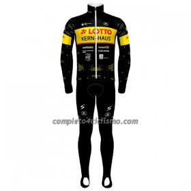 Completo Maglia ML + Pantaloncino con bretelle ML 2023 Lotto-Kern Haus Giallo Nero